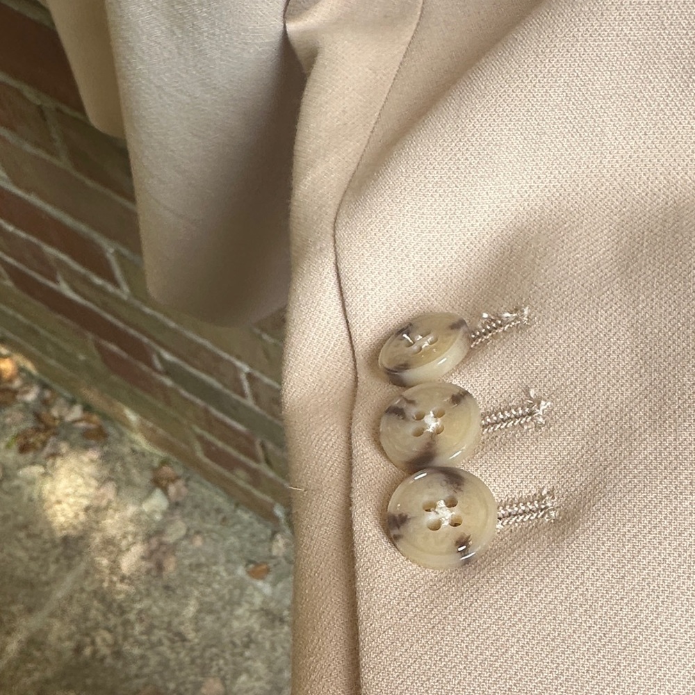 NWT Talbots- Elegant Tan Double-Breasted Women's Blazer - Size 20W - Picture 9 of 16